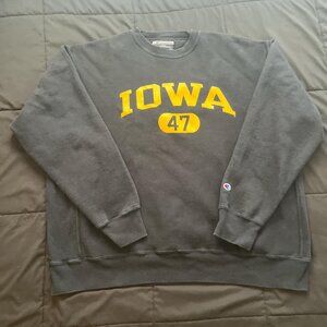 Vintage Iowa Hawkeyes Sweatshirt Reverse Weave 90s Champion
